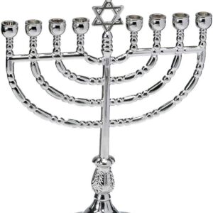 Rite Lite Hanukkah Silver Menorah