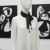 Noir Whisper Chiffon Scarf