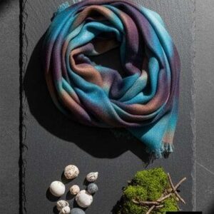 Etherial Aurora Ombre Soft Cotton Scarf