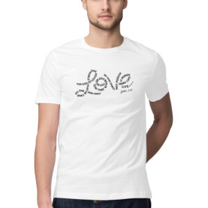 John 3 16 -LOVE- Typography T-Shirt