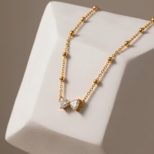 Gold-Tone Bow Pendant Necklace